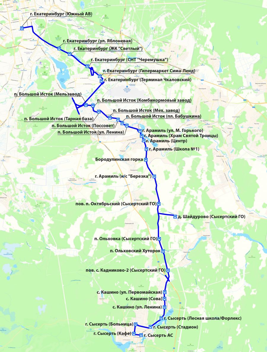 Карта кашино свердловская область карта